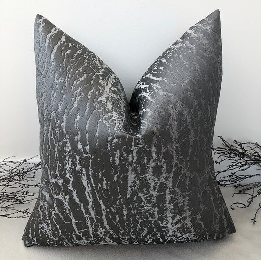 The Couture Cushion - The Tuleste Charcoal - Style No. 8