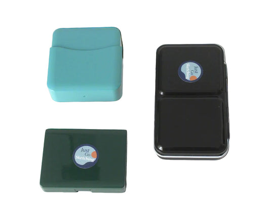*12 Half-Pan Travel Palette Box (Magnetic Compatible) – JustGoSketching Companion Add-On