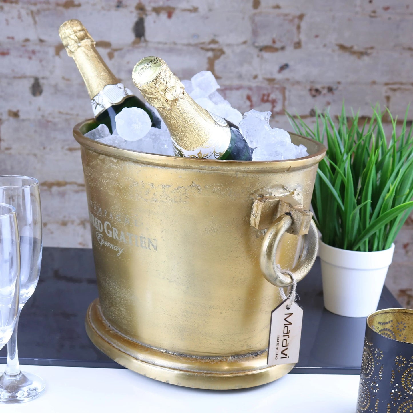 Alfred Gratien Luxury Gold Champagne Ice Bucket