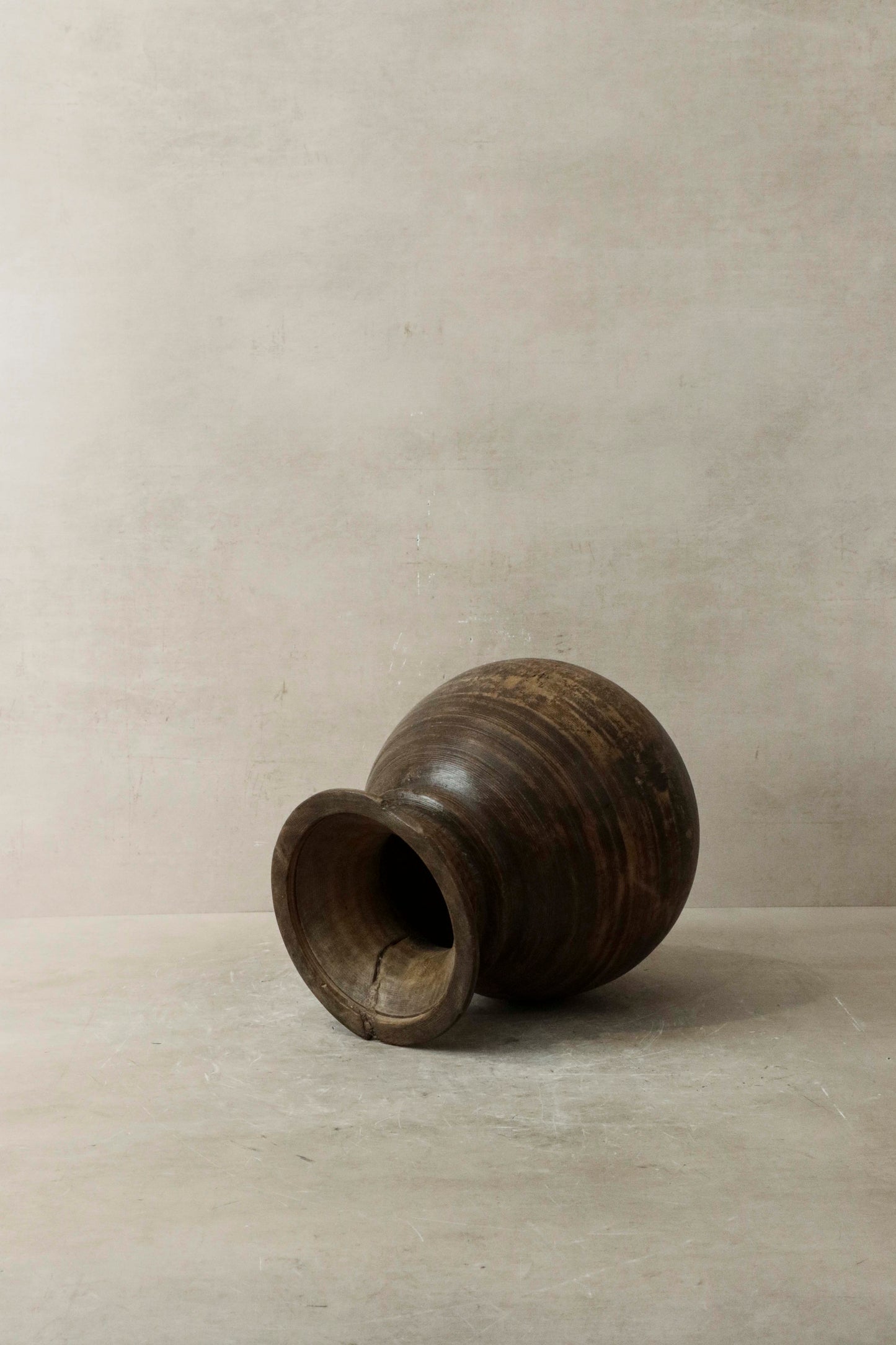 Vintage Teak Vase - 57.2