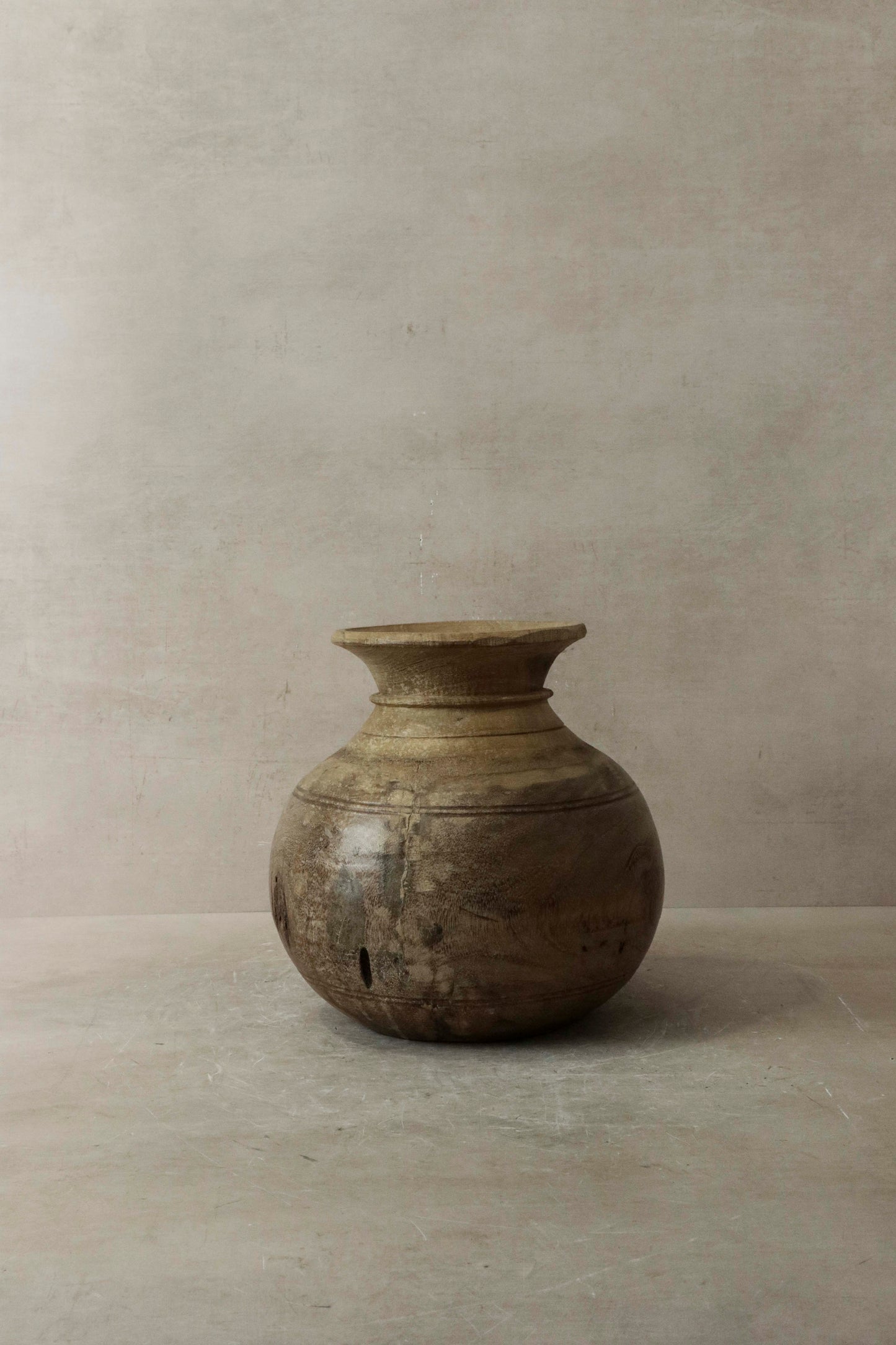 Vintage Teak Vase - 57.3