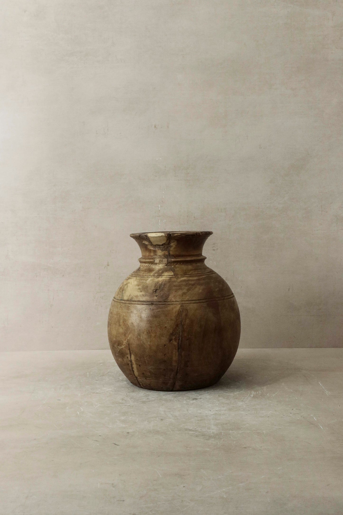 Vintage Teak Vase - 57.4