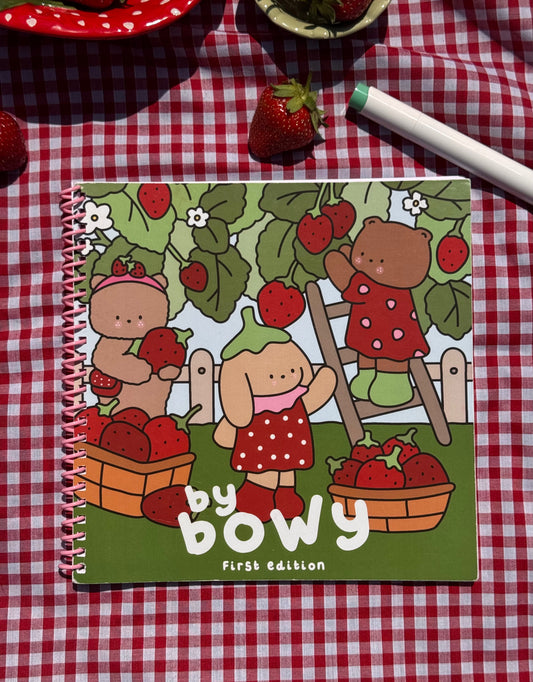 By Bowy First Edition Pink Spiral Colouring Book