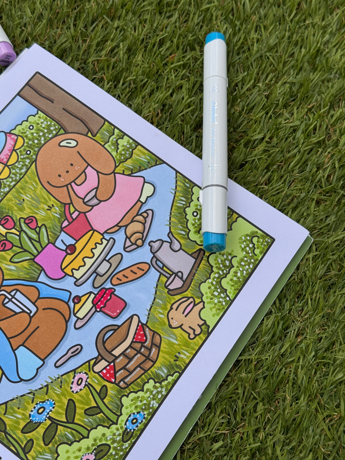 By Bowy First Edition Pink Spiral Colouring Book