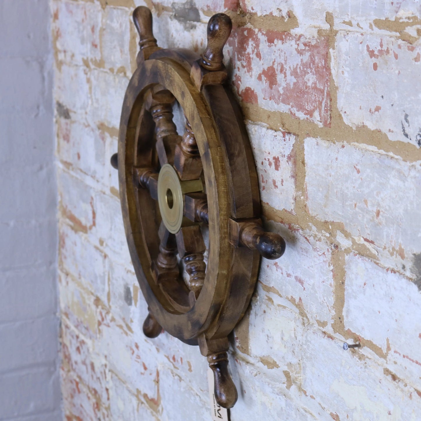 Naav Wooden Ships Wheel Natural Colour