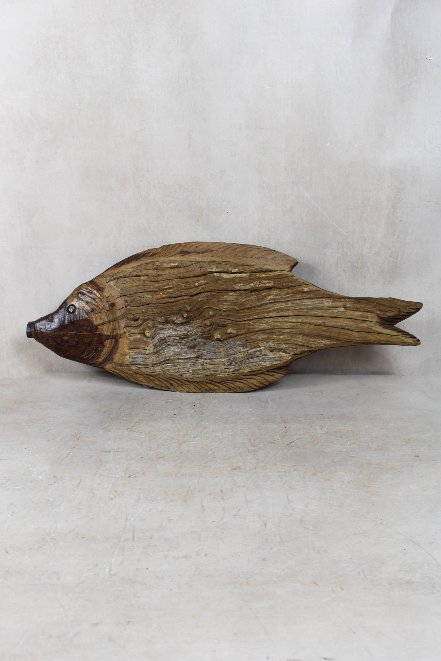 Driftwood Hand Carved Fish - 116.1