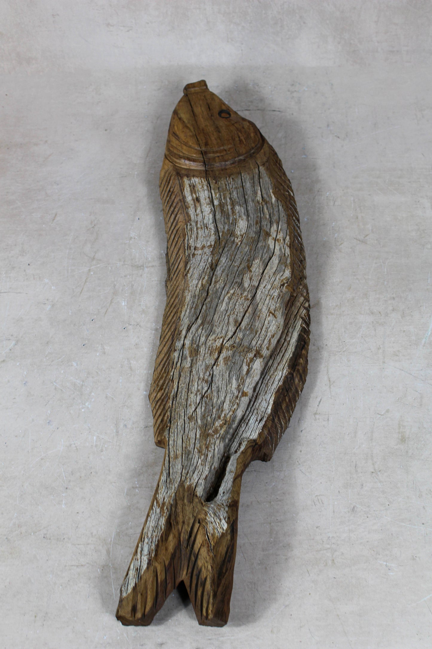 Driftwood Hand Carved Fish - 116.2