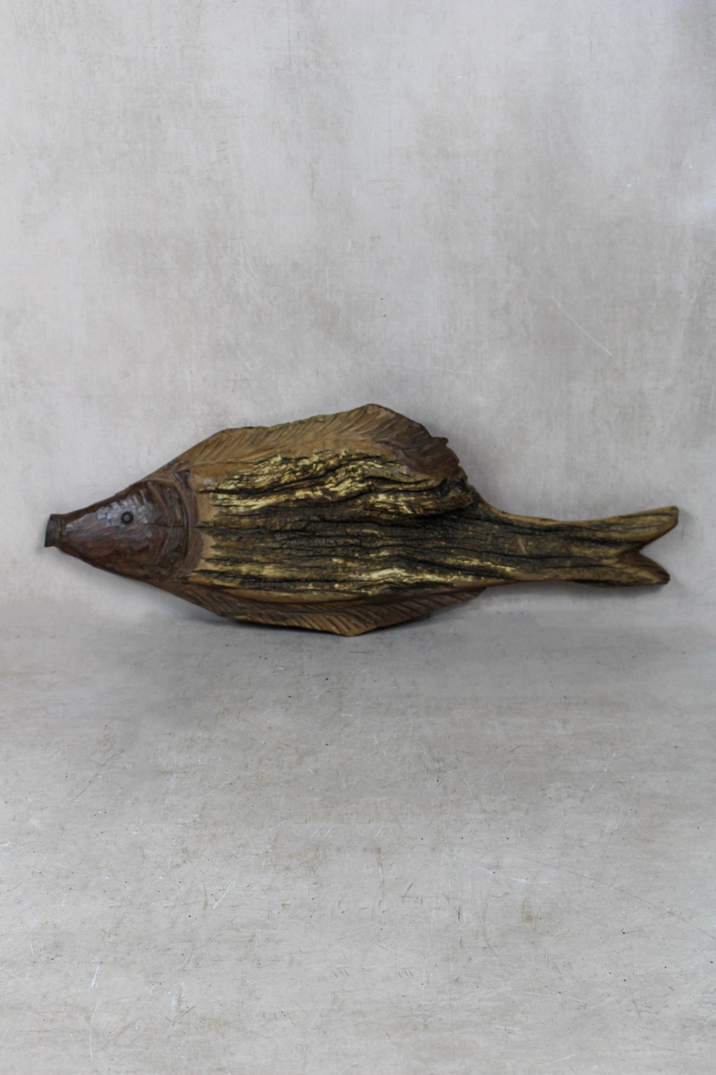 Driftwood Hand Carved Fish - 116.4