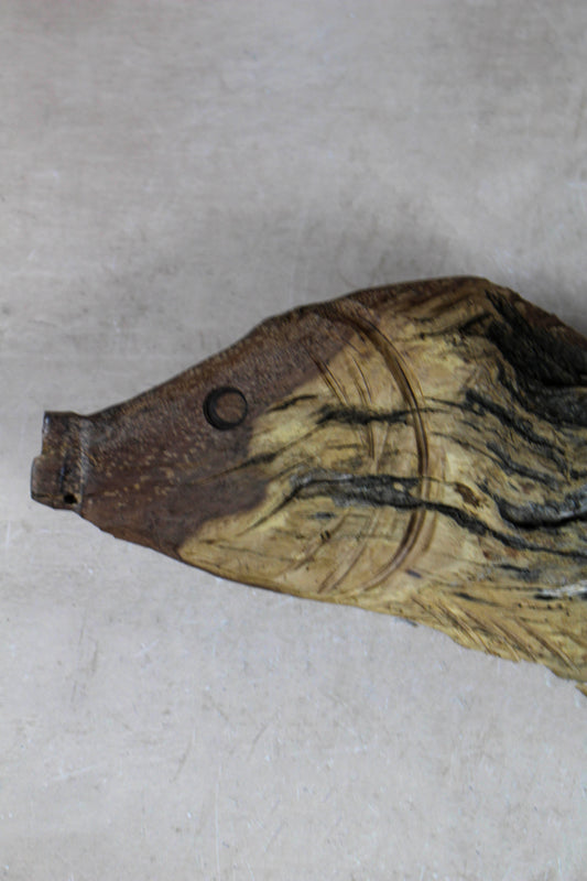 Driftwood Hand Carved Fish - 116.5