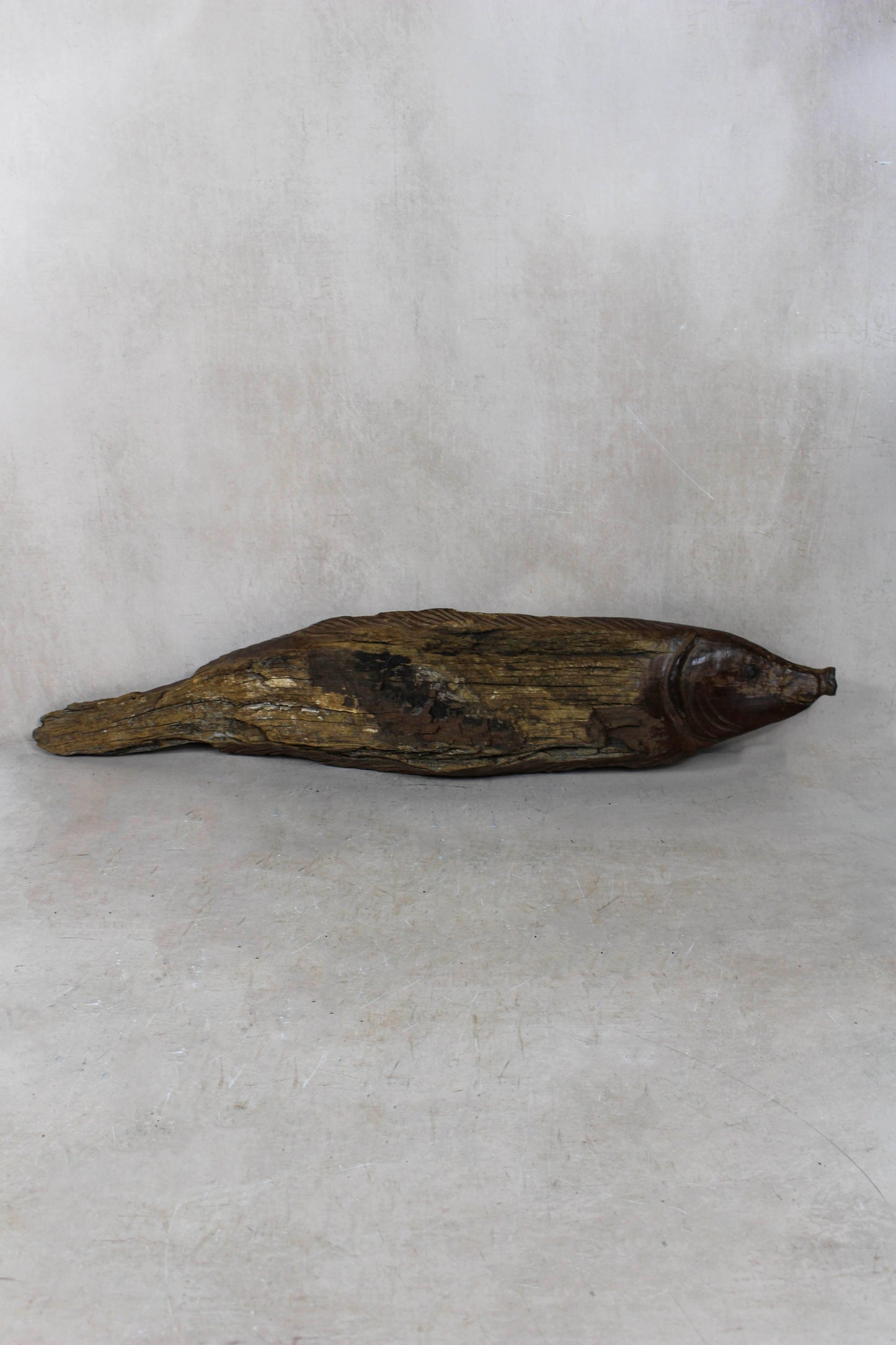Driftwood Hand Carved Fish - 116.6