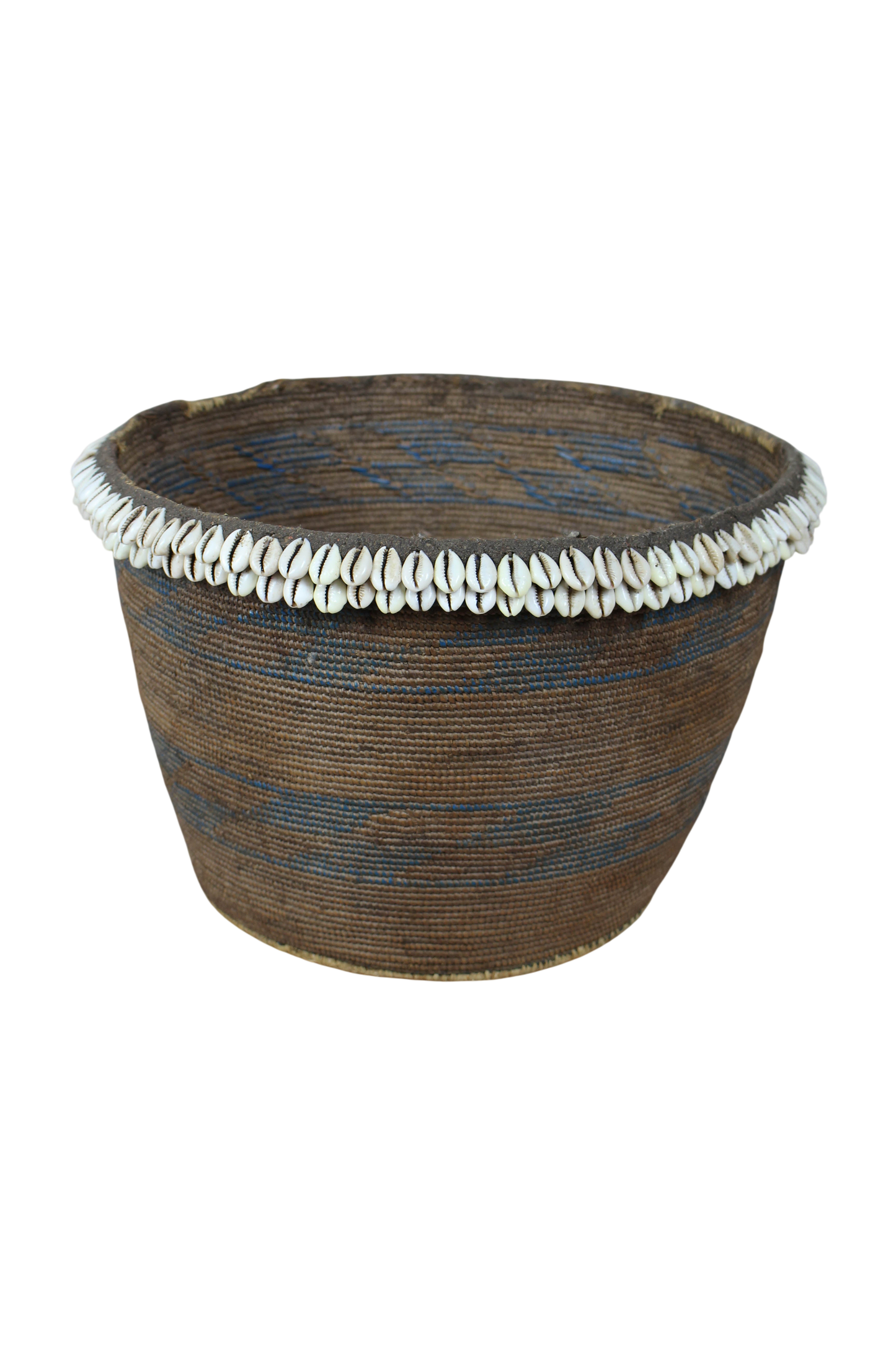 Vintage Tutsi Basket - Rwanda - with Cowrie shells - 106.12