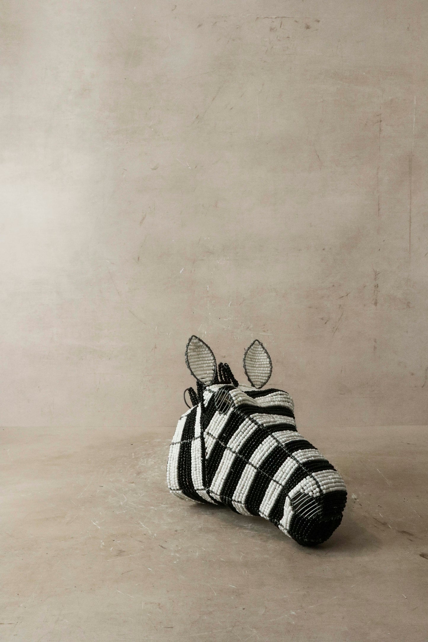 Zebra Beaded wall sculpture - Z1