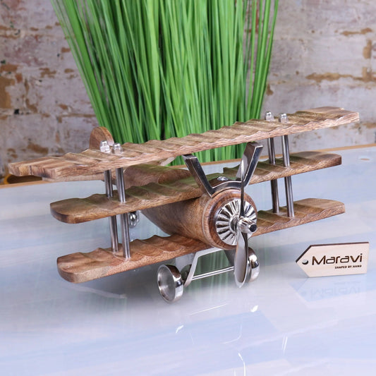 Narpala Wooden Airplane Model 33cm