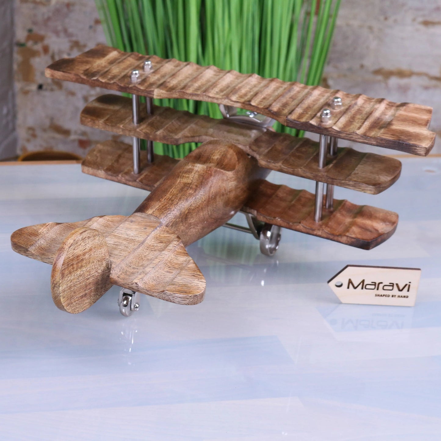 Narpala Wooden Airplane Model 33cm