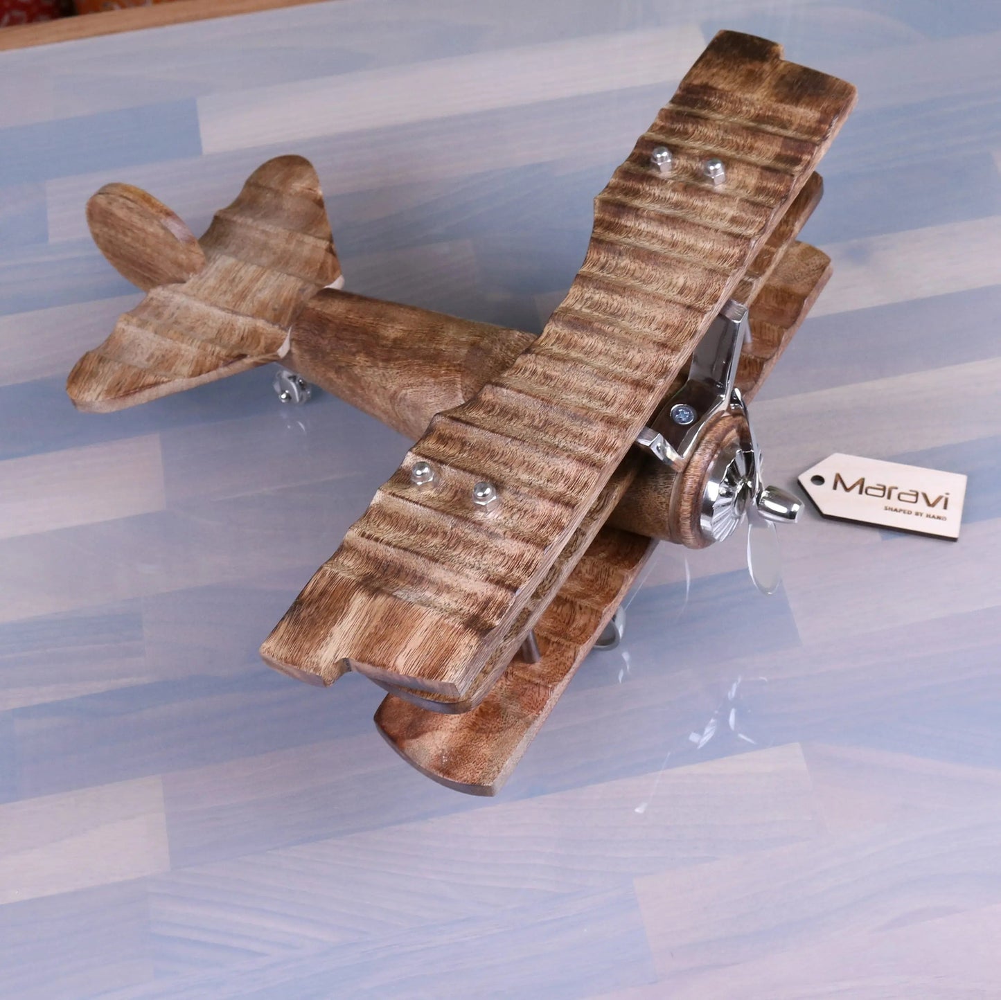 Narpala Wooden Airplane Model 33cm