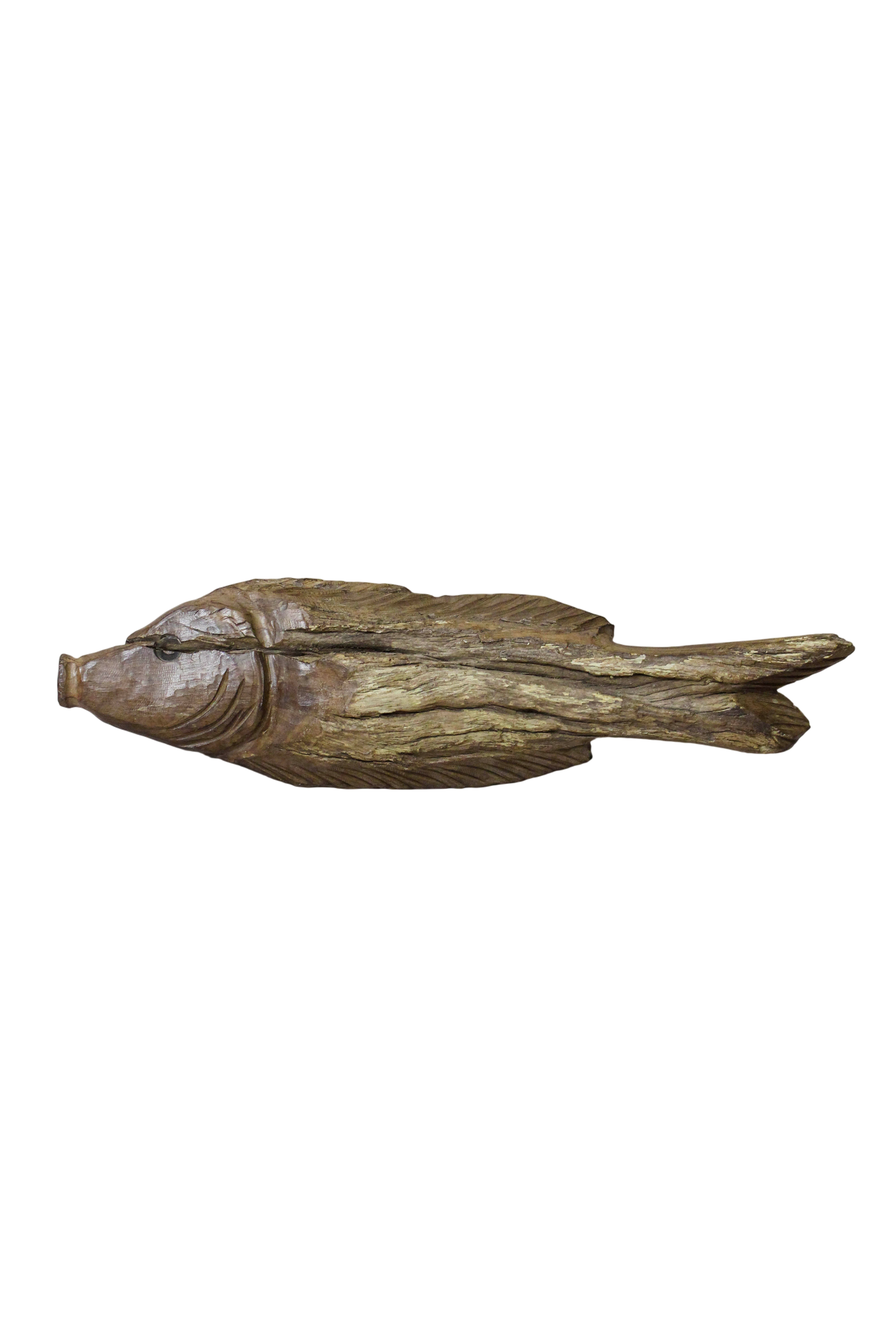 Driftwood Hand Carved Fish - 116.11
