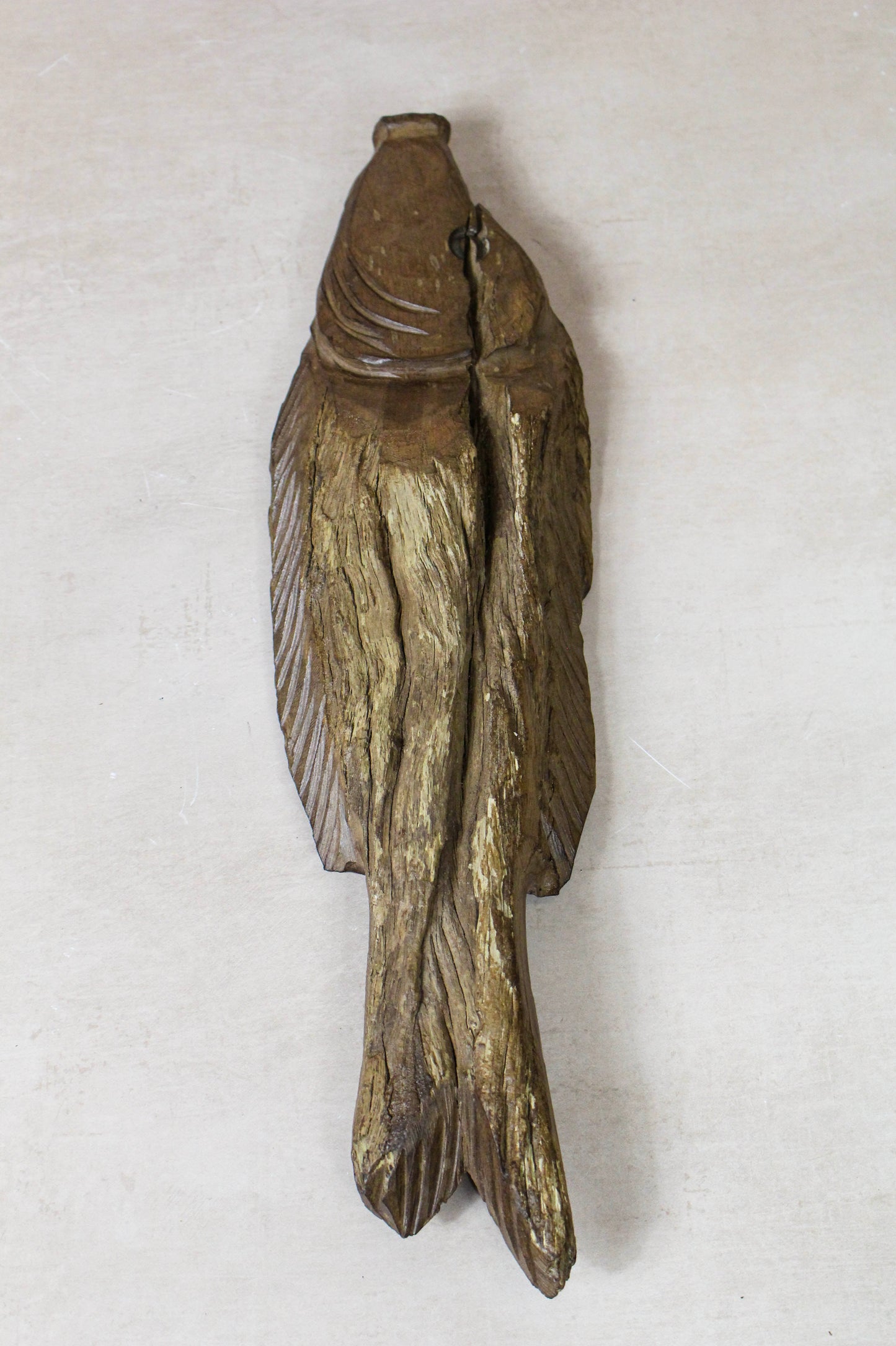 Driftwood Hand Carved Fish - 116.11