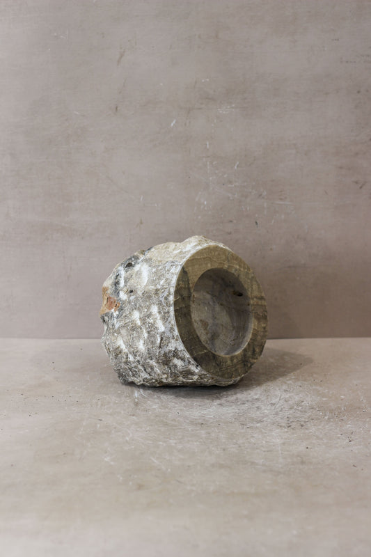 Rough Cut Onyx Candleholder XL 14.2