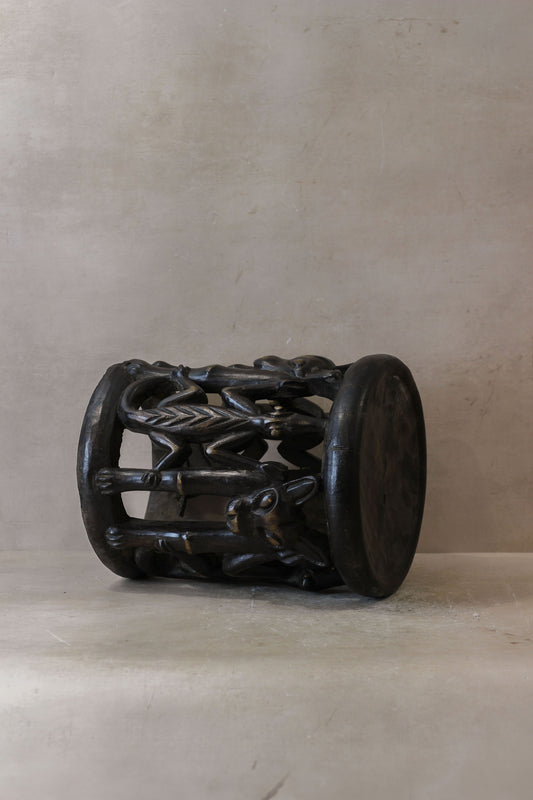 Vintage Baule Wood Side Table 85.5