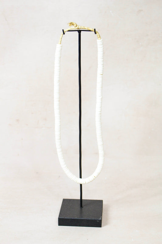 Handcrafted Ostrich Eggshell Heishi Necklace - 217.1