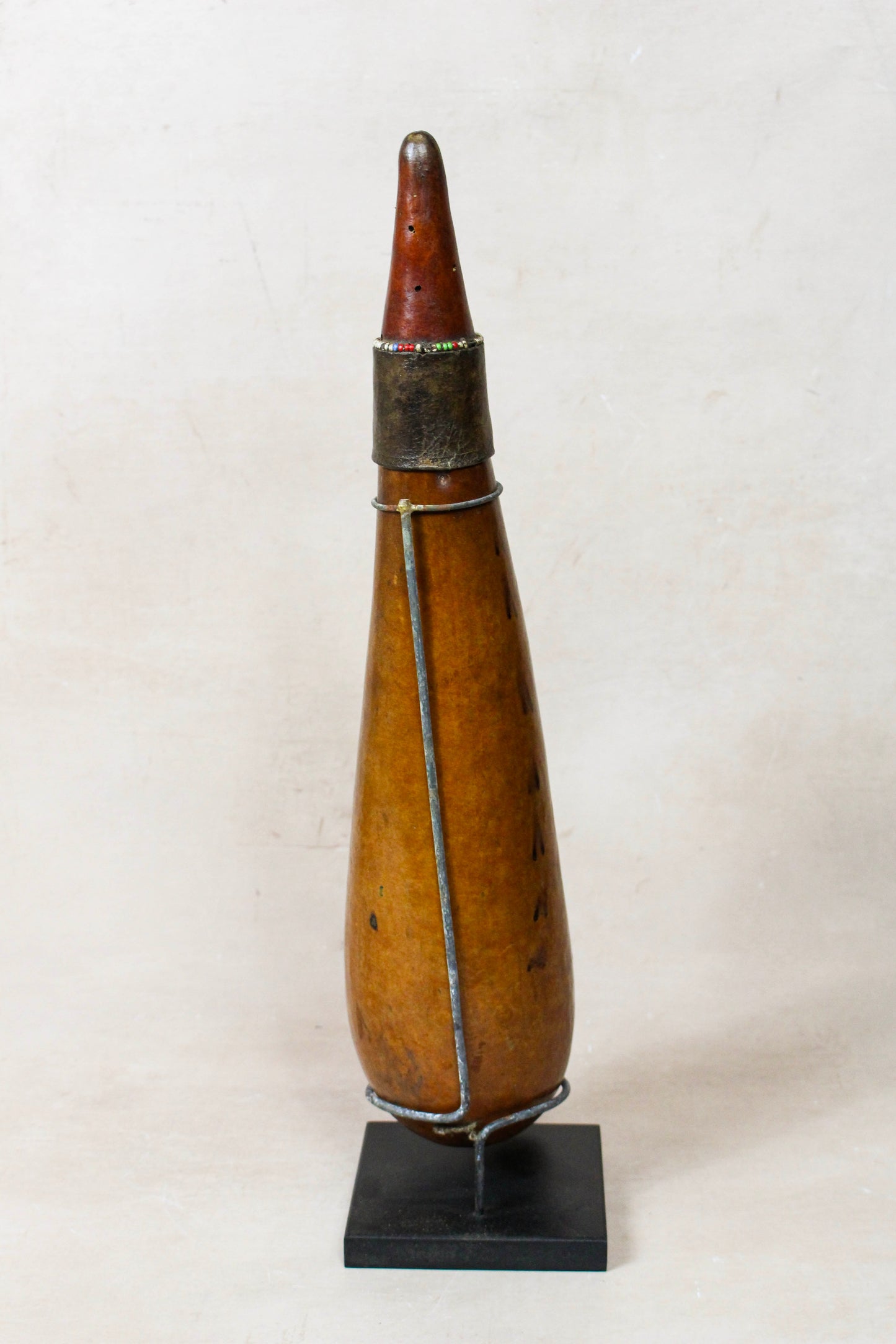 Vintage Beaded Maasai Calabash - Kenya - 52.1