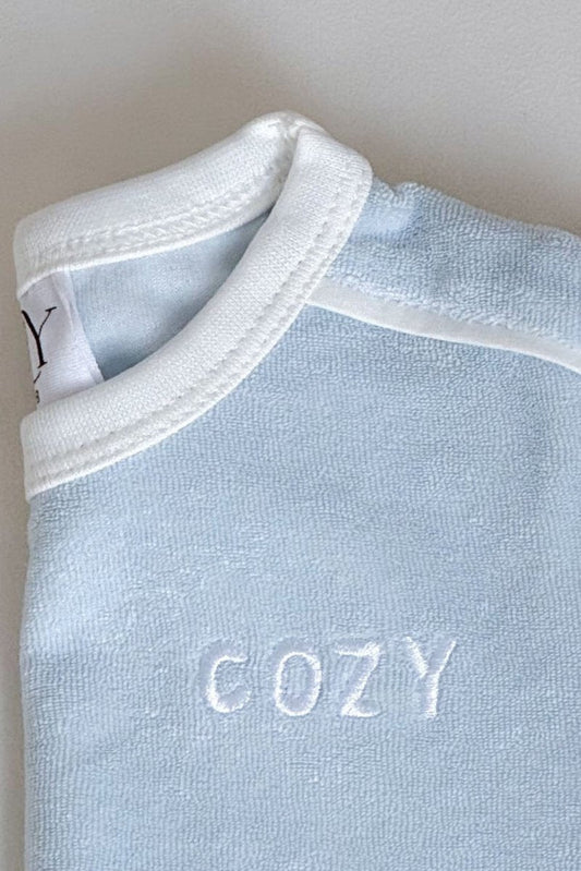 Adult COZY Terry Towel Tee - Blue