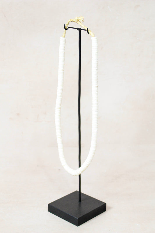 Handcrafted Ostrich Eggshell Heishi Necklace - 217.6