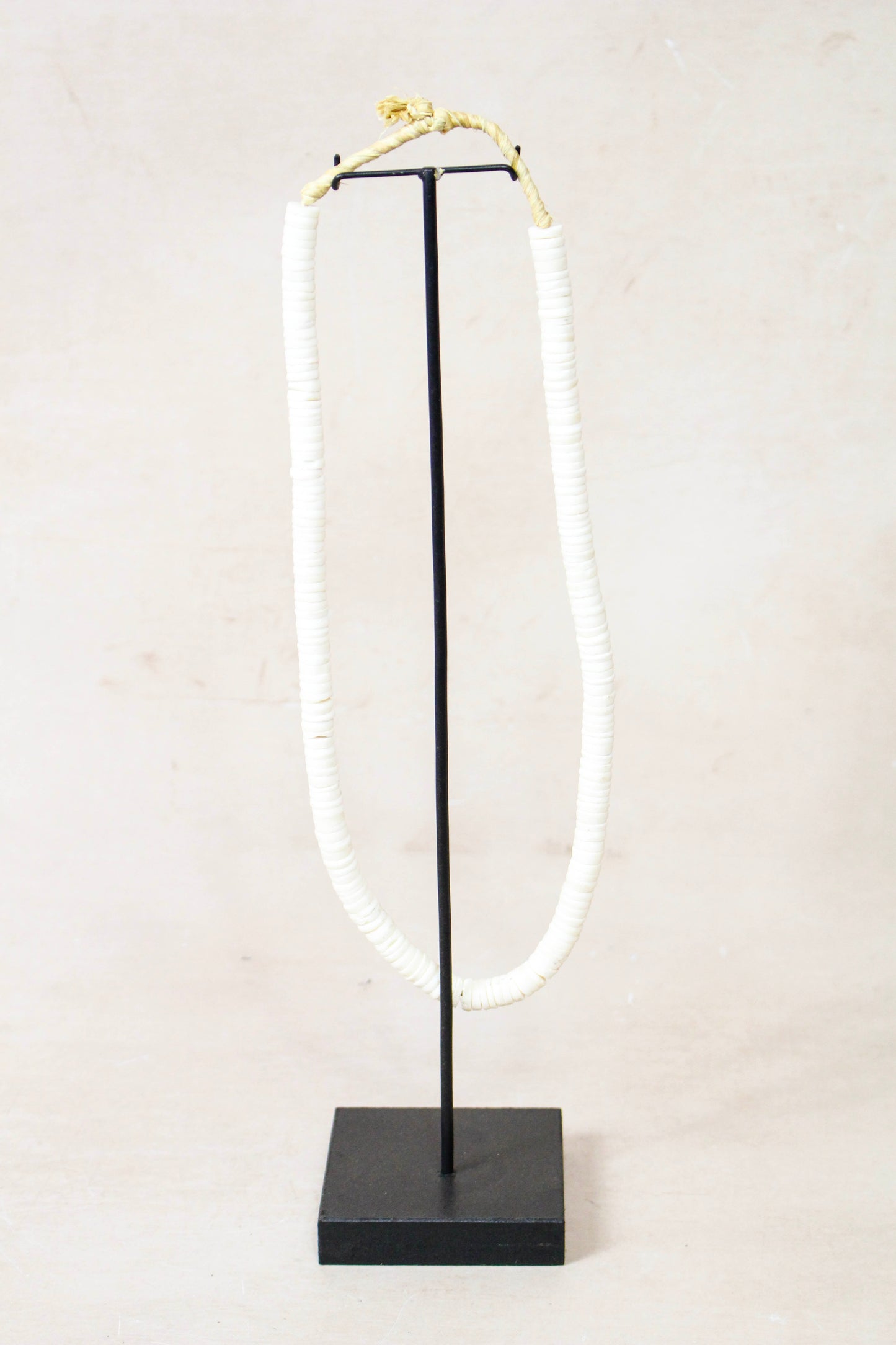 Handcrafted Ostrich Eggshell Heishi Necklace - 217.6