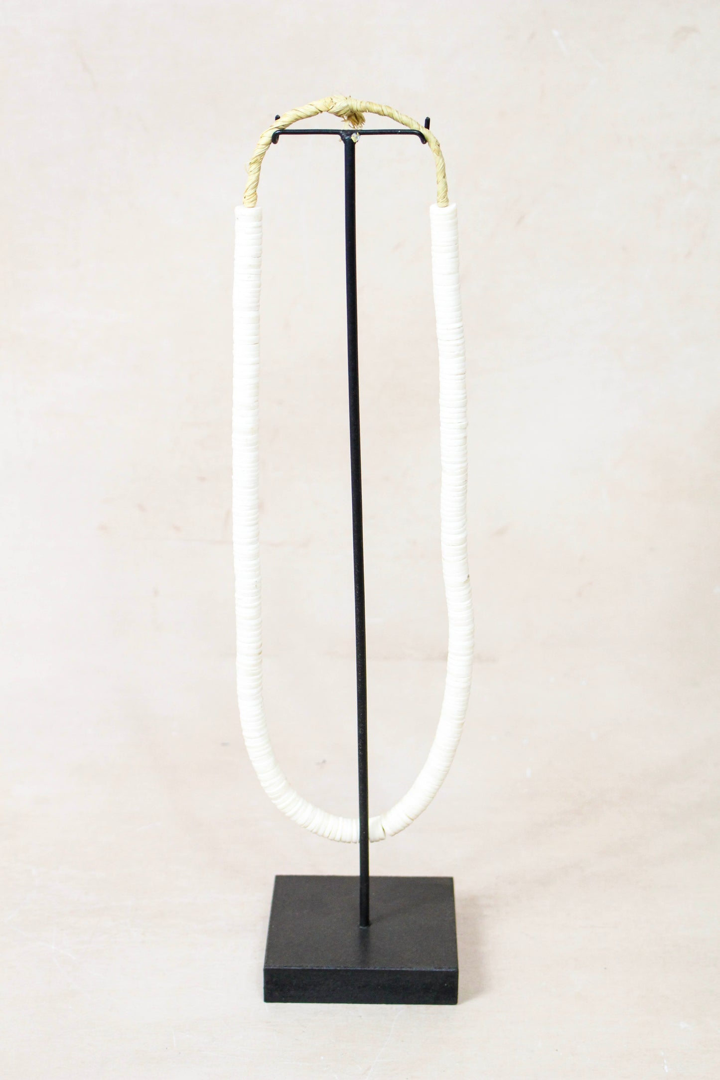 Handcrafted Ostrich Eggshell Heishi Necklace - 217.7