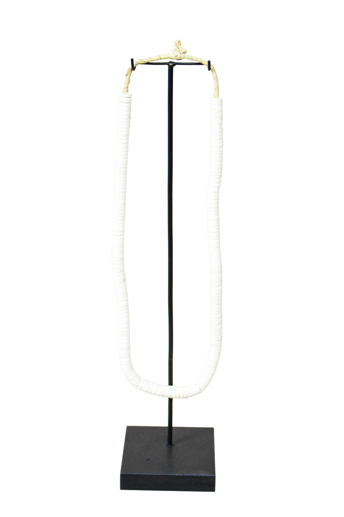 Handcrafted Ostrich Eggshell Heishi Necklace - 217.8