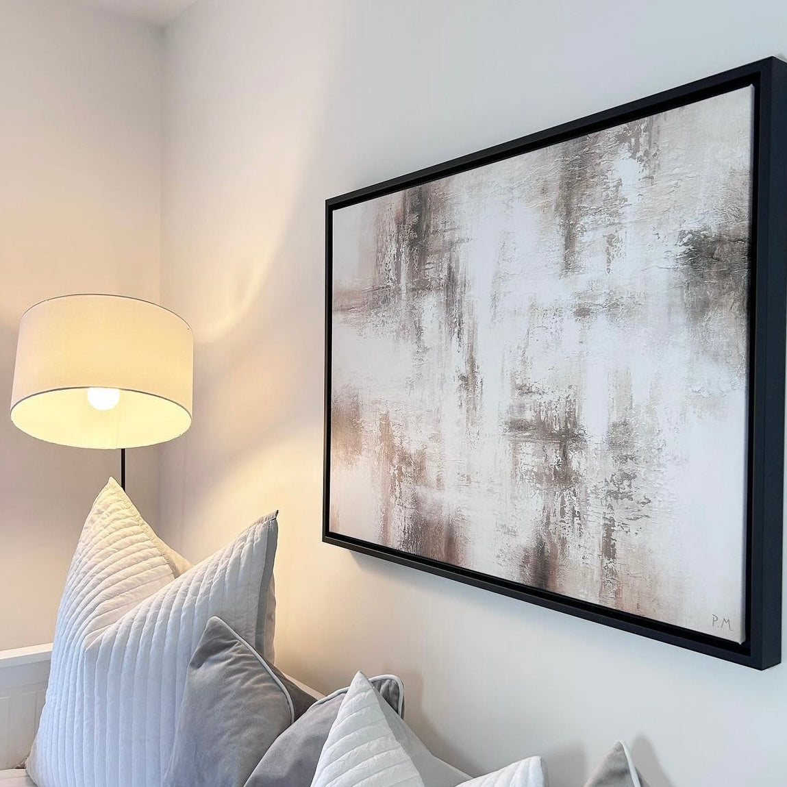 Mila Landscape Framed Printed Canvas