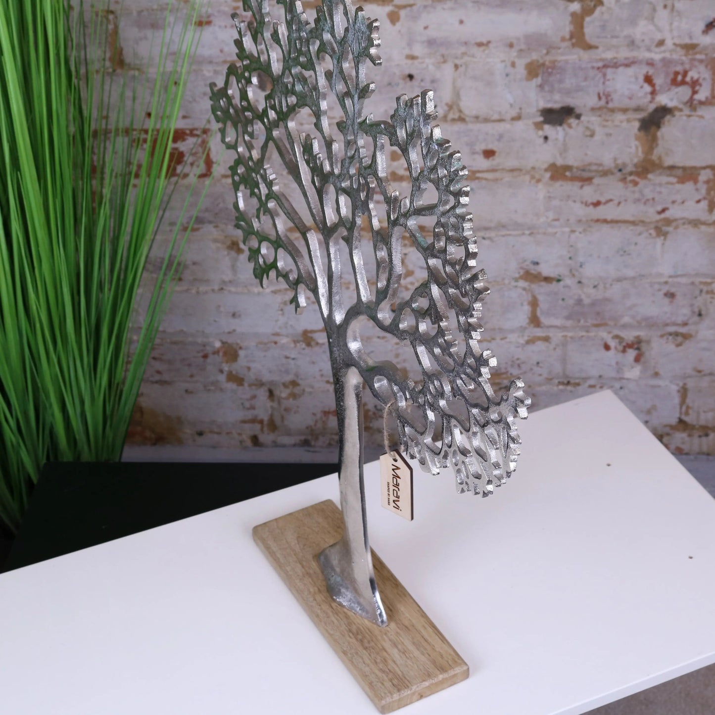 Lolam Tree Sculpture on Mango Wood Base 63cm