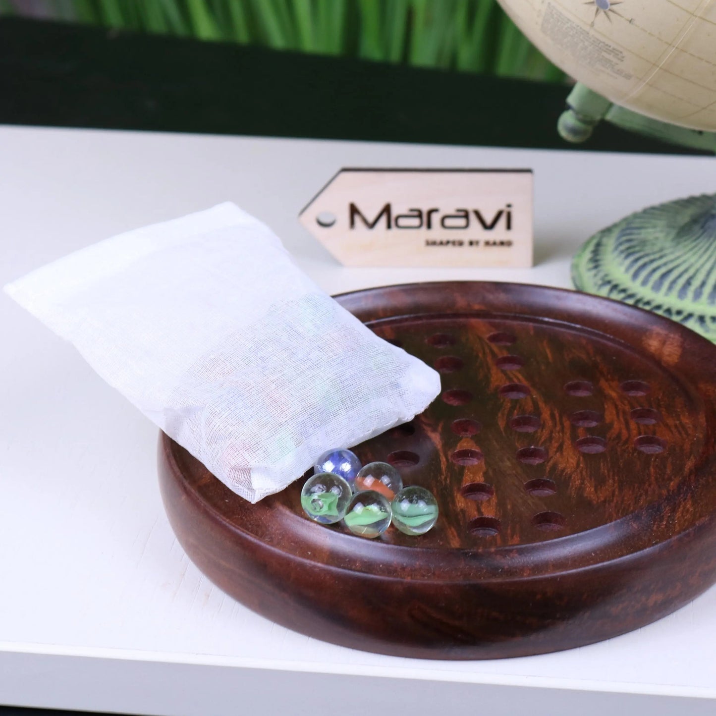 Jajur Wooden Solitaire Game