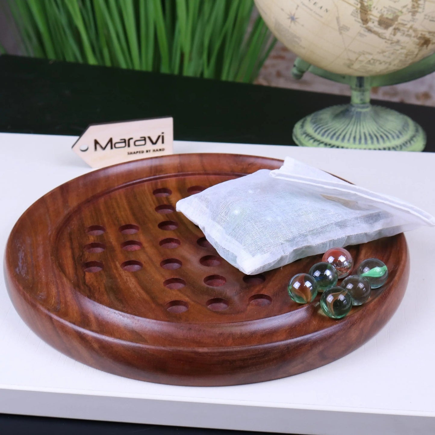 Jajur Wooden Solitaire Game