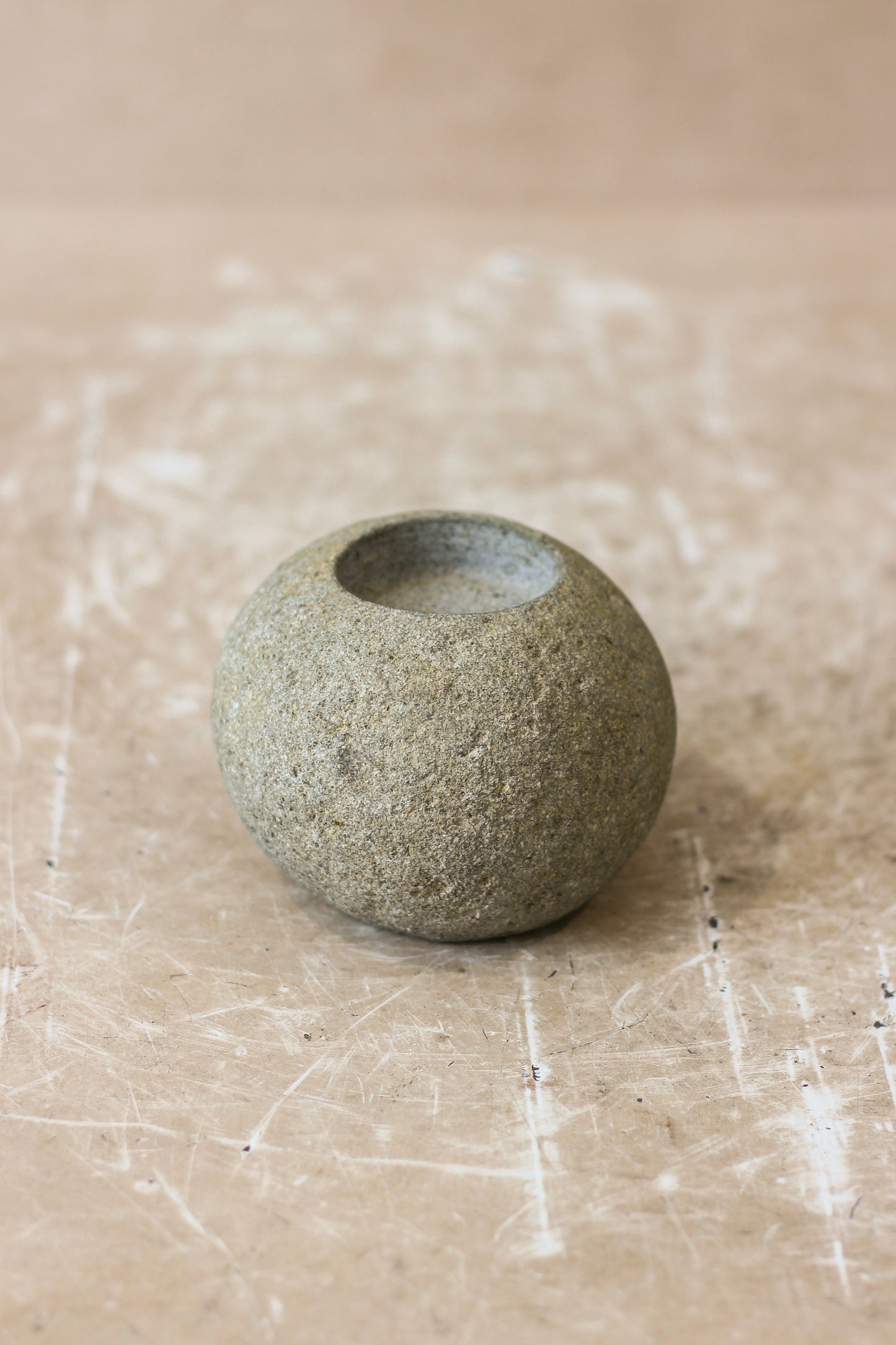 River Stone Candle Holder - 62B.1
