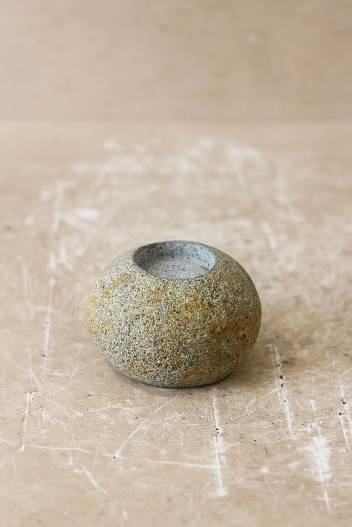 River Stone Candle Holder - 62B.2