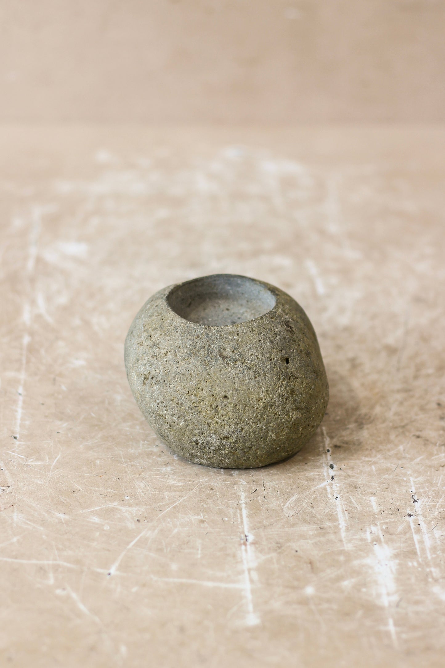 River Stone Candle Holder - 62B.3