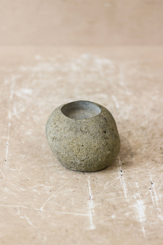 River Stone Candle Holder - 62B.3