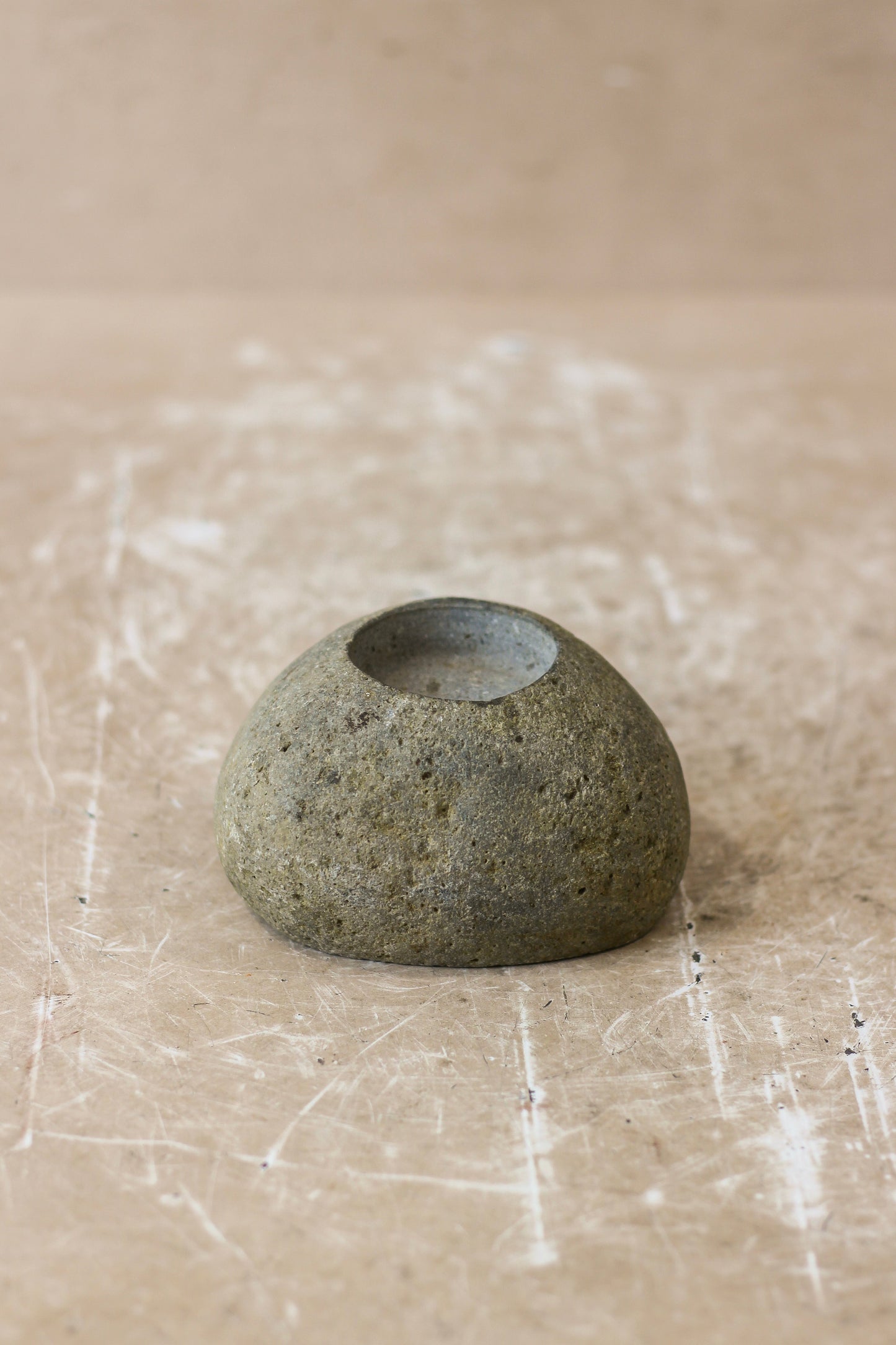 River Stone Candle Holder - 62B.3