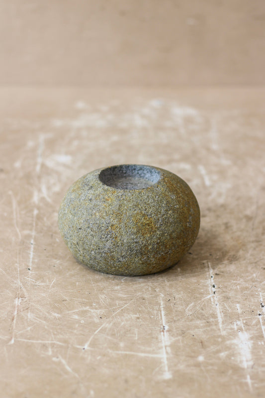 River Stone Candle Holder - 62B.4