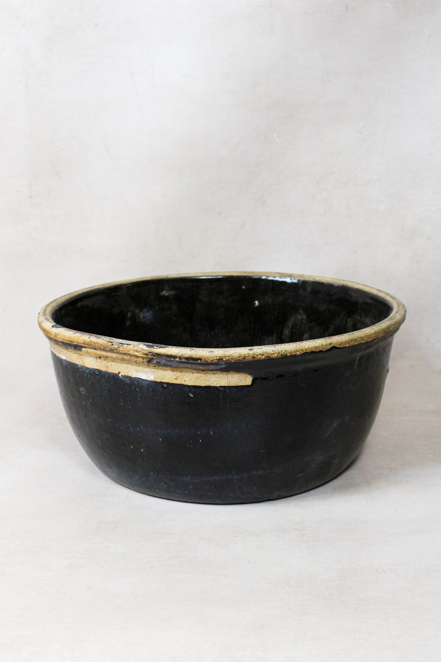 Wabi Sabi Antique Dark Glazed Terracotta Bowl Small- 188.4