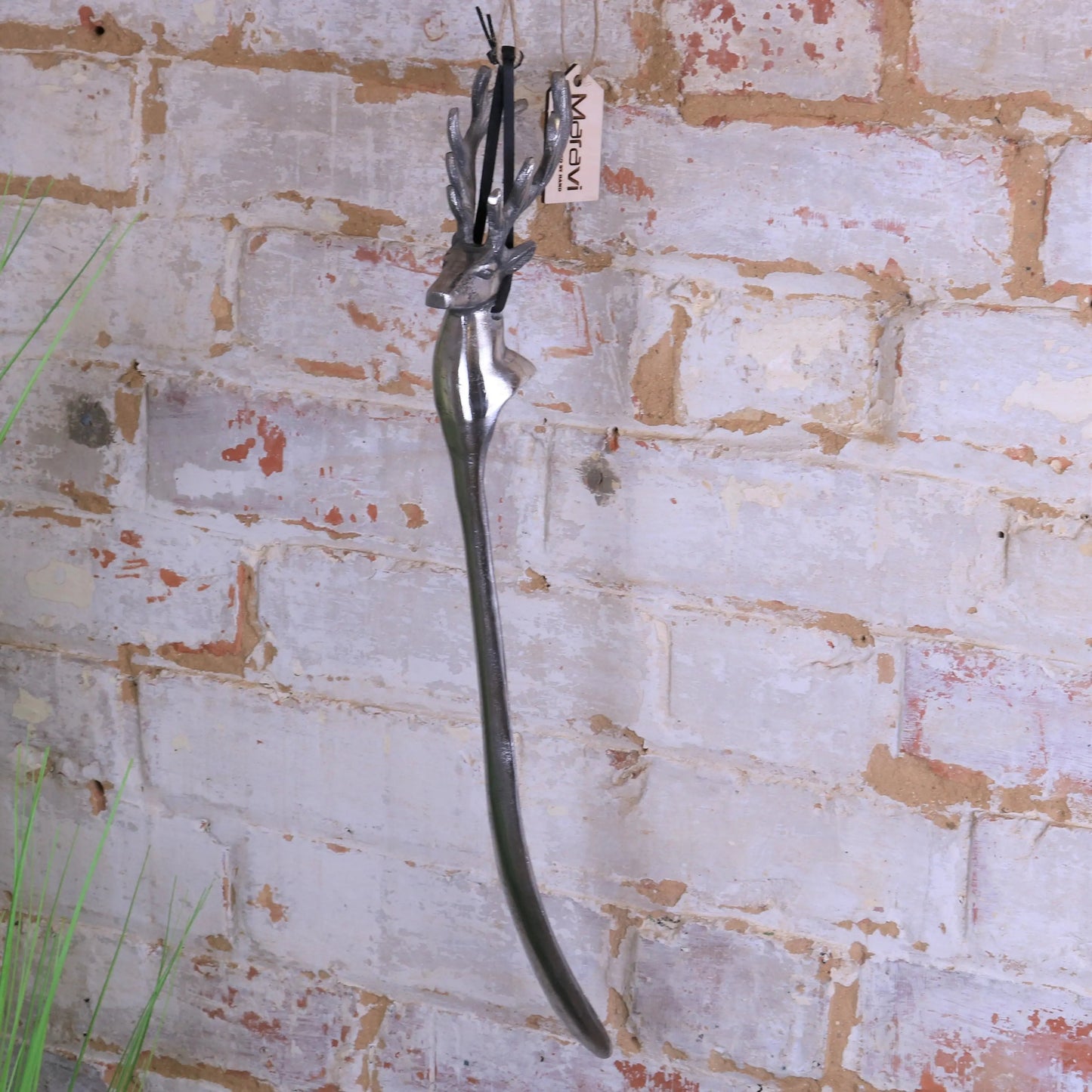 Khosa Animal Head Antique Style Metal Shoe Horn