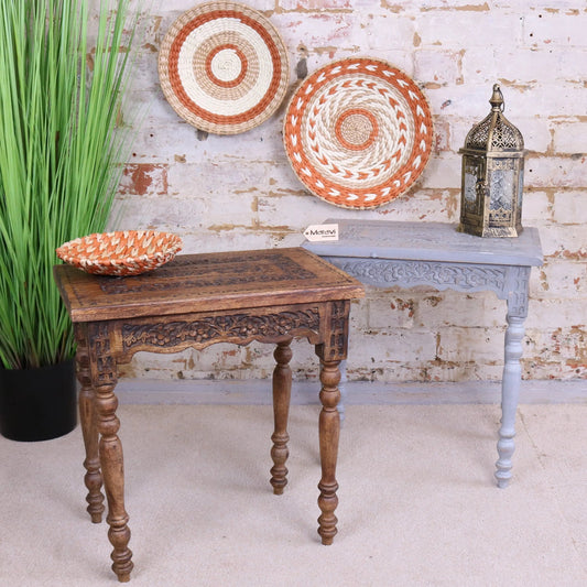 Erki Mango Wood Rectangular Side Table