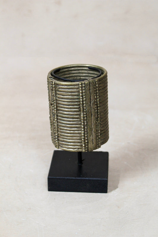 Antique Ethiopian Cast Silver-Toned Bracelet (Dure) - 58.1