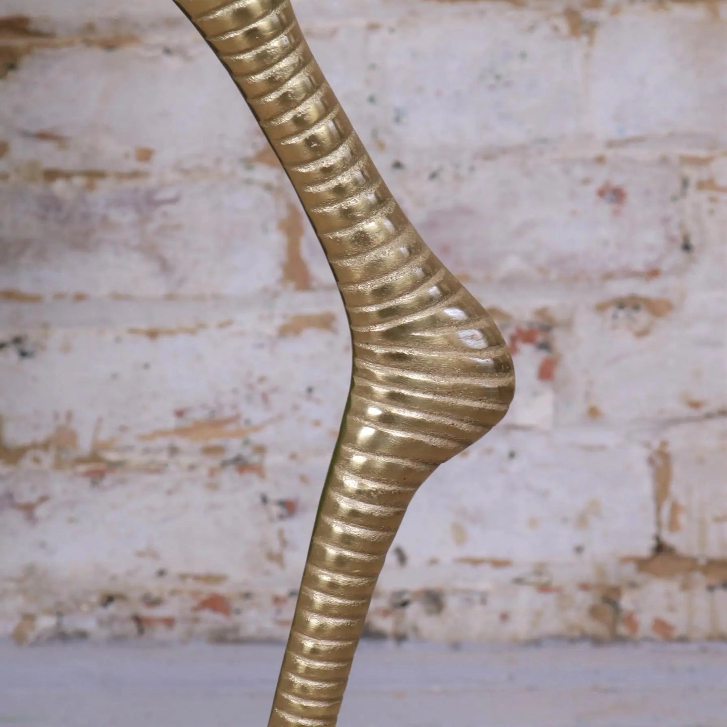 Maraal Flamingo Side Table Gold Leg Glass Top