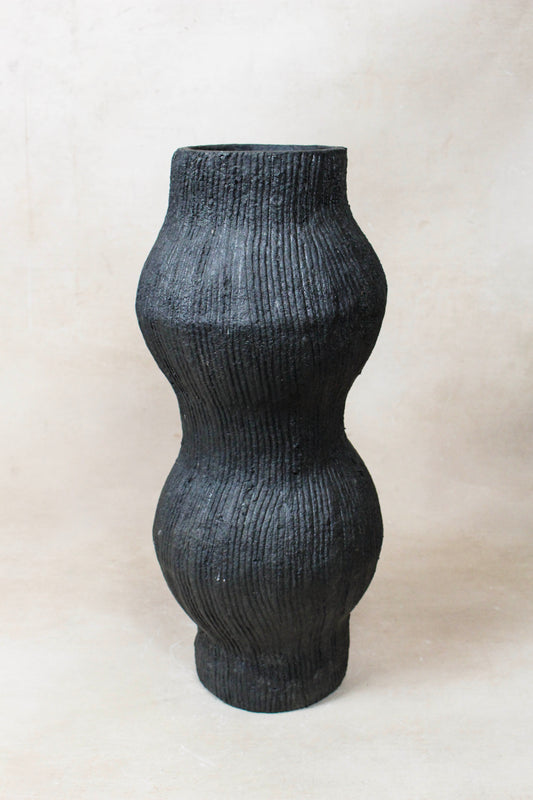 Gege Paper Mache Vase Carbon  Nº 50