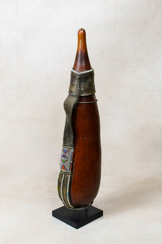 Vintage Beaded Maasai Calabash - Kenya - 52.10