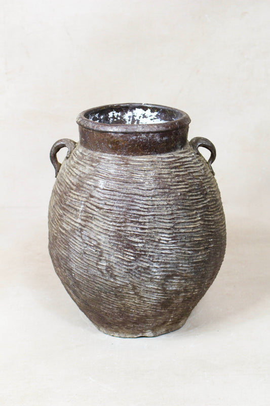 Antique Earthenware Preserve Pots - AEP 19
