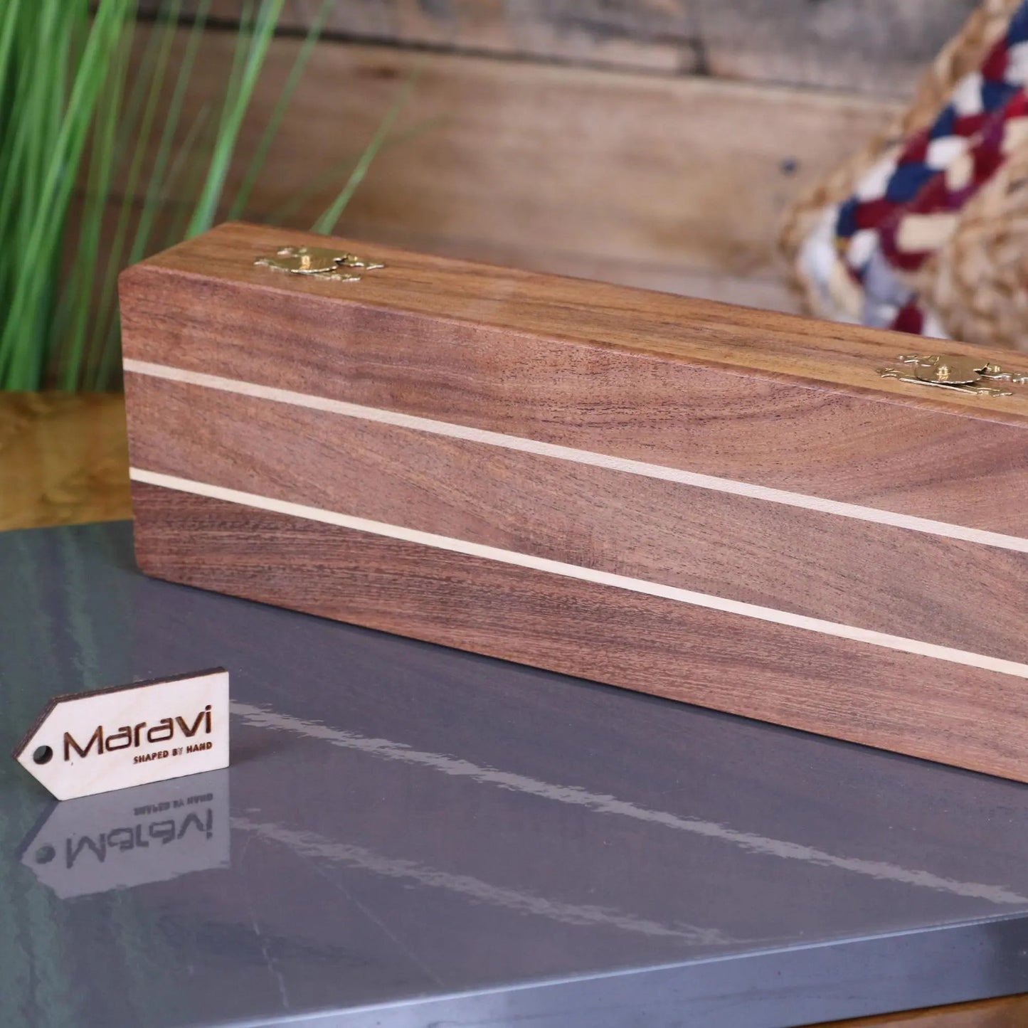 Deori Sheesham Wood Travel Cribbage Set