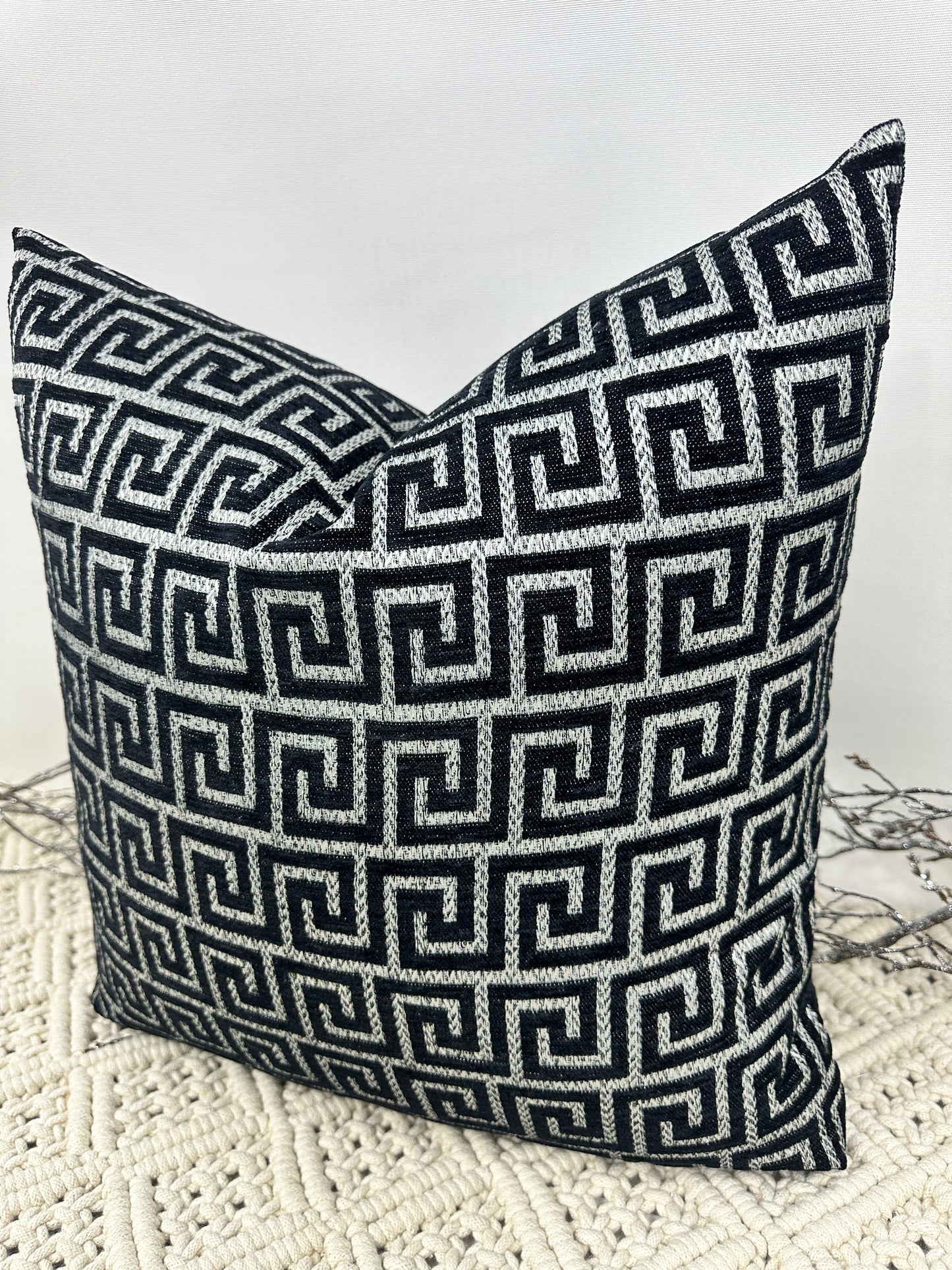 The Couture Cushion - The Black Harrington - Style No. 161